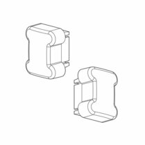 Afdekdoppen Nordrive voor stalen dakdragers set van 2 stuks links en rechts Afdekdoppen Nordrive voor stalen dakdragers set van 2 stuks links en rechts