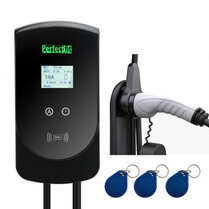Perfectfit laadpaal 5.5 tot 11 kW met display, 10 m kabel en kabelhouder Perfectfit laadpaal 5.5 tot 11 kW met display, 10 m kabel en kabelhouder