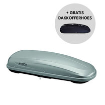 Dakkoffer Hapro Traxer 6.6 zilver grijs 410L Dakkoffer Hapro Traxer 6.6 zilver grijs 410L