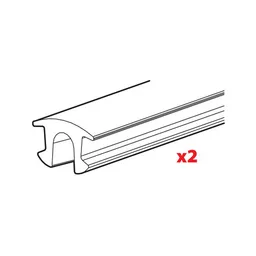 Nordrive rubber staal / aluminium onderzijde - Set van 2