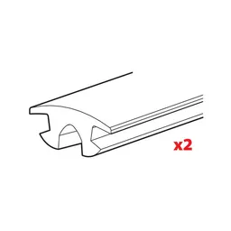 Nordrive rubber aluminium & Silenzio - Set van 2