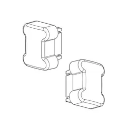 Afdekdoppen Nordrive voor stalen dakdragers set van 2 stuks links en rechts