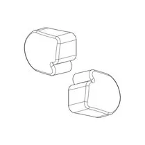 Afdekdoppen Nordrive voor aluminium dakdragers set van 2 stuks links en rechts