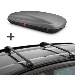 Dakkoffer ArtPlast 400 Liter antraciet/carbon + Dakdragers Citroen C5 X SUV vanaf 2021