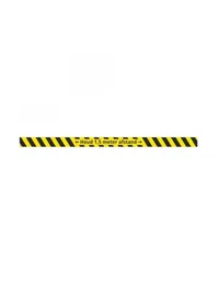 1,5 meter afstand houden vloersticker Strip van 120 cm breed