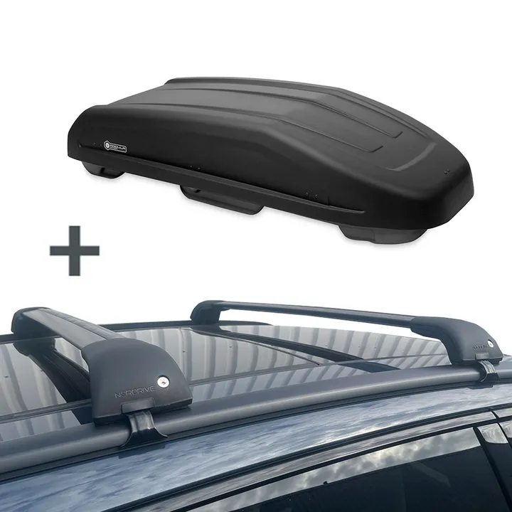Modula dakkoffer Evo 470 liter + Nordrive dakdragers Citroen DS7 Crossback 2017 t/m 2022