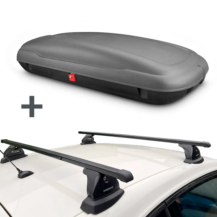 Artplast dakkoffer 400 liter + Nordrive dakdragers Citroen C4 Aircross 04/2012 t/m 12/2017